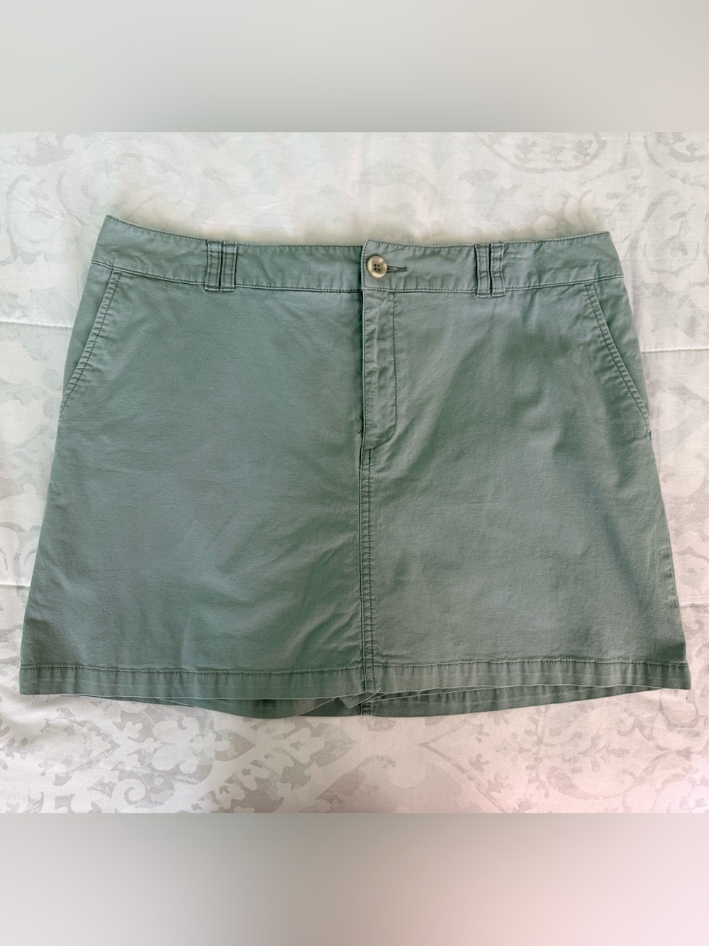 Dockers Sage Green Cotton A-Line Skort